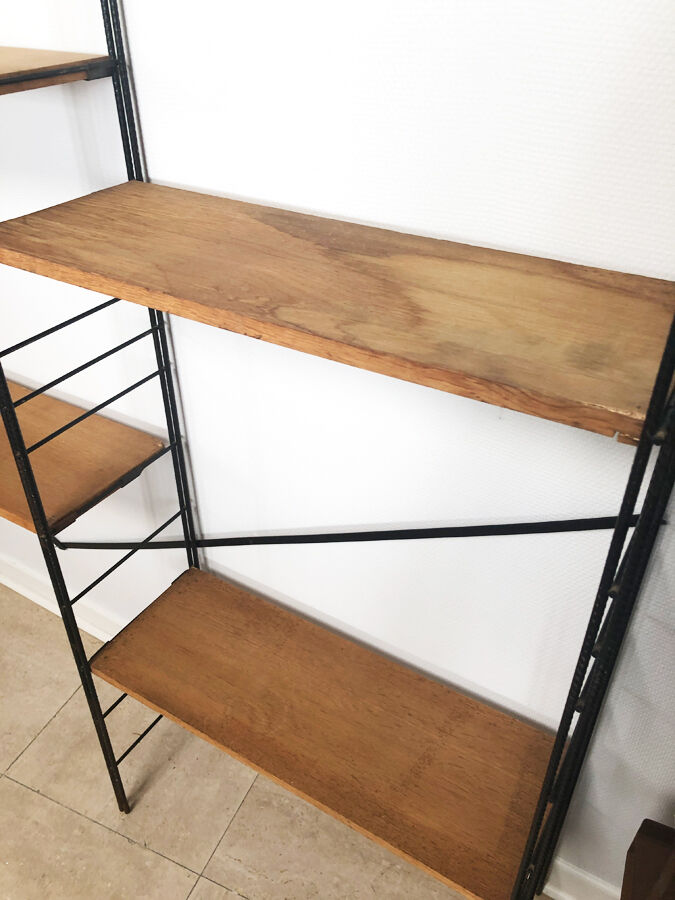 Three-sided String wall shelf, 1960