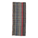 Kilim Red Brown Striped Pattern Vintage Kilim Rug, 93x232Cm