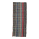 Kilim Red Brown Striped Pattern Vintage Kilim Rug, 93x232Cm