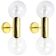 Pair of mid-century design wall lamps by Motoko Ishii for Staff, Germany, 1970s.
