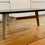 Side coffee table ziricote and walnut