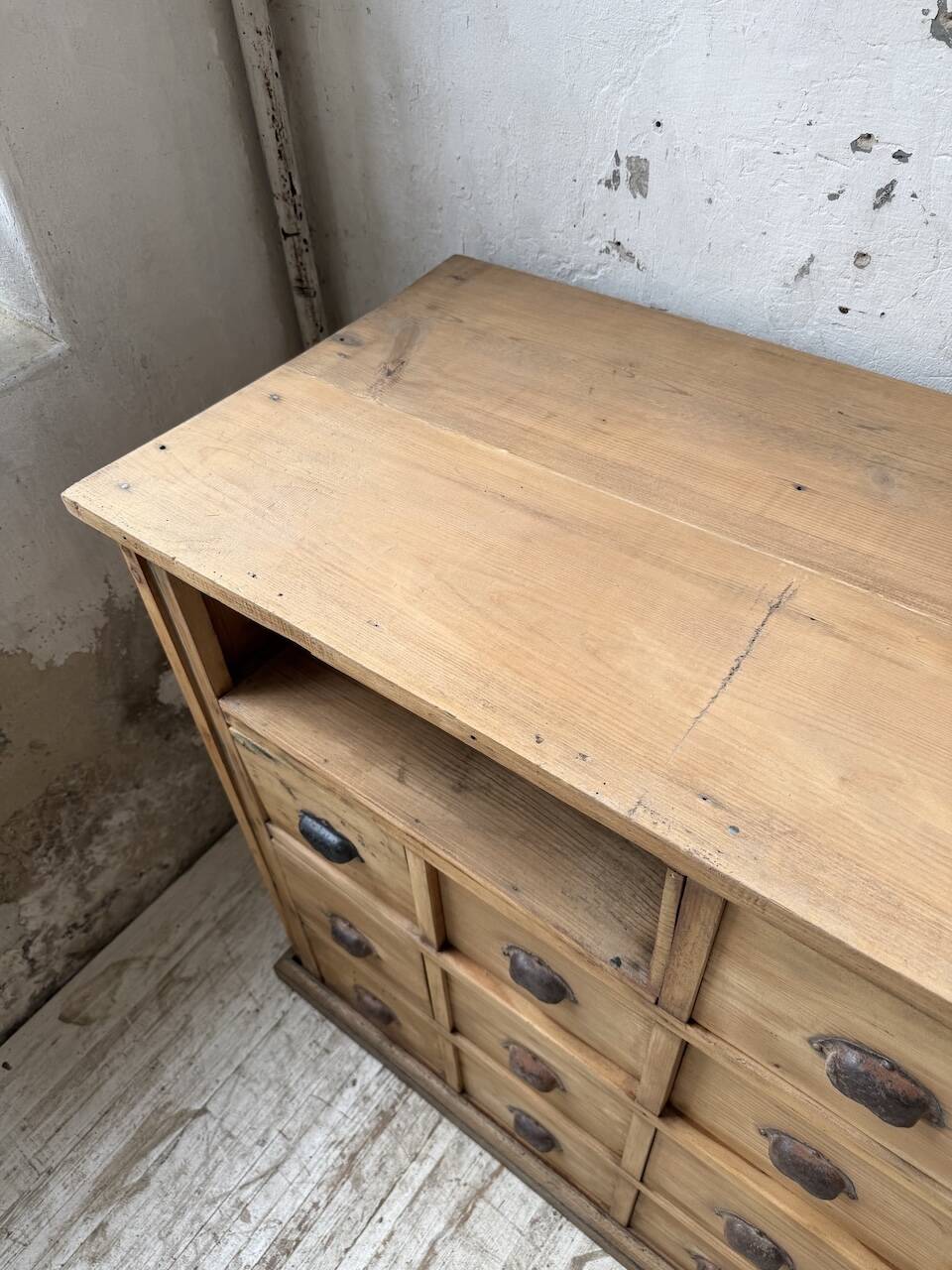 Meuble de métier pin XL années 50