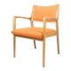 Armchair - Oak - Upholstered in orange fabric - Karl Erik Ekselius - JOC Vetlanda - Swedish design - 1960s
