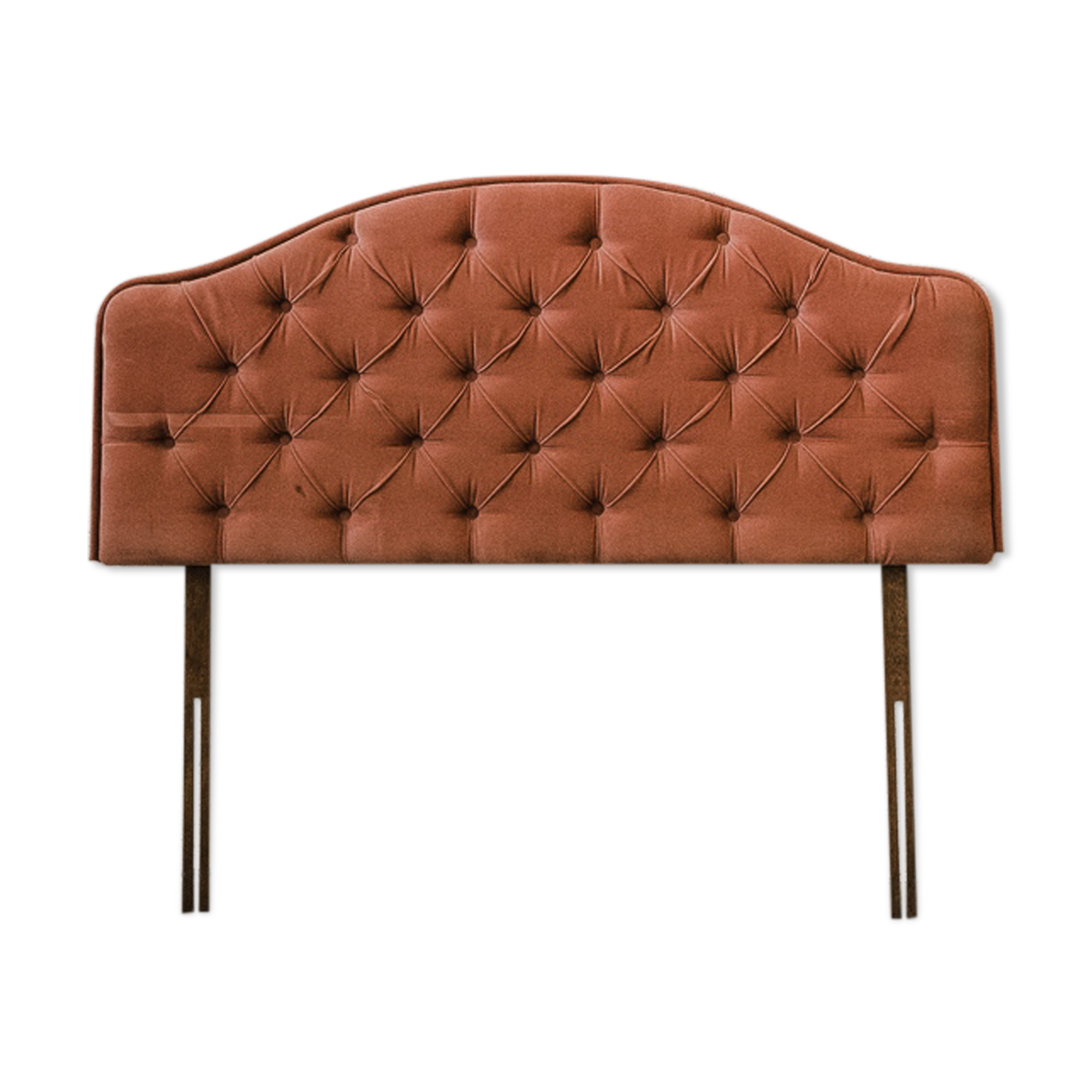 Pink velvet headboard "gorse"