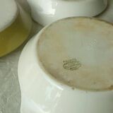 Fire-fired porcelain egg dishes