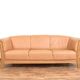 Mid-Century Danish Oak & Leather Sofa, 1970s.