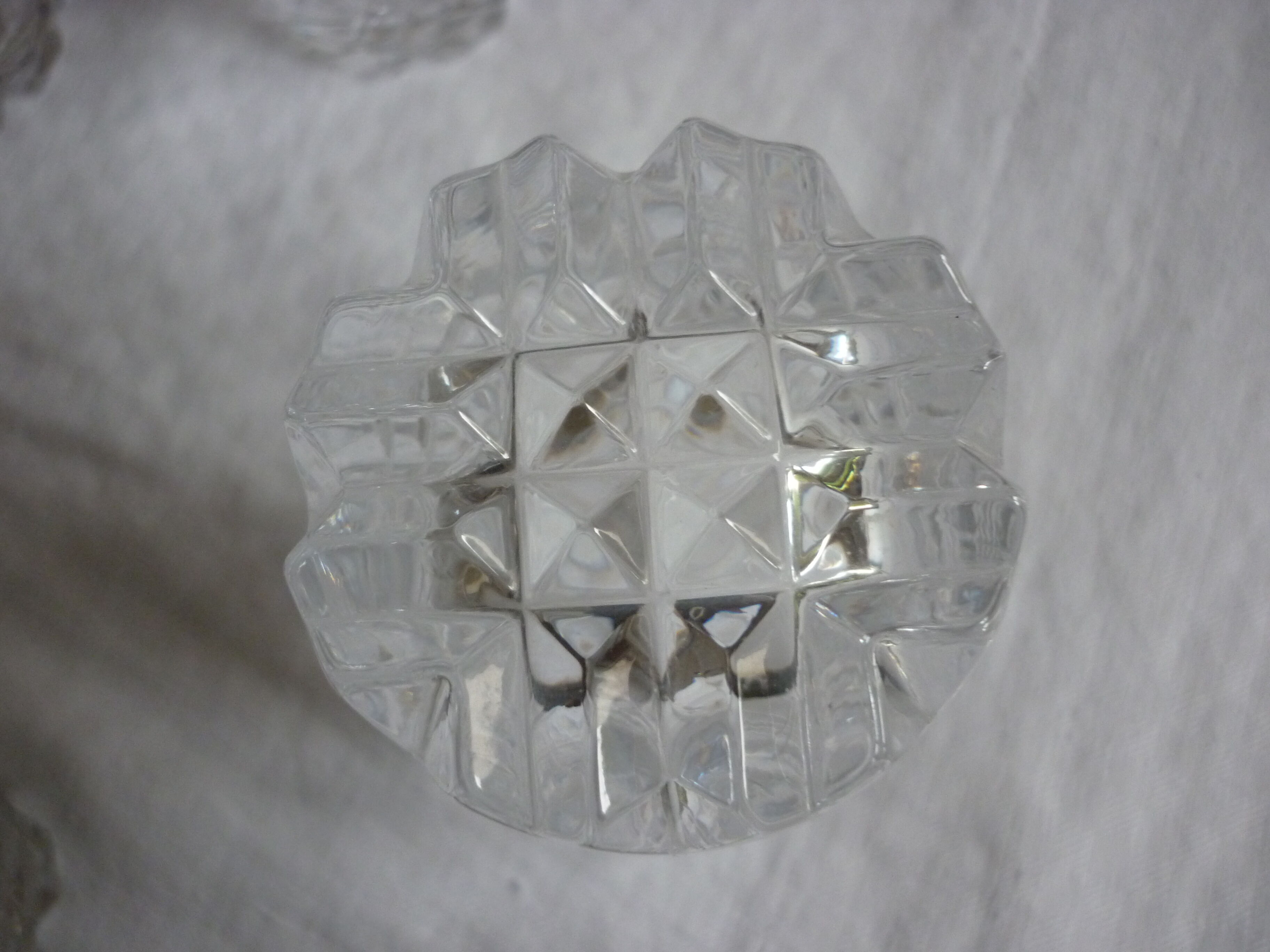 5  orangeade crystal glasses