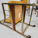 Unique set of mid-century style dining and lounge chairs – gilded, made between 1940-1948 by Flanders Industries Inc, Fort Smith, Arkansas