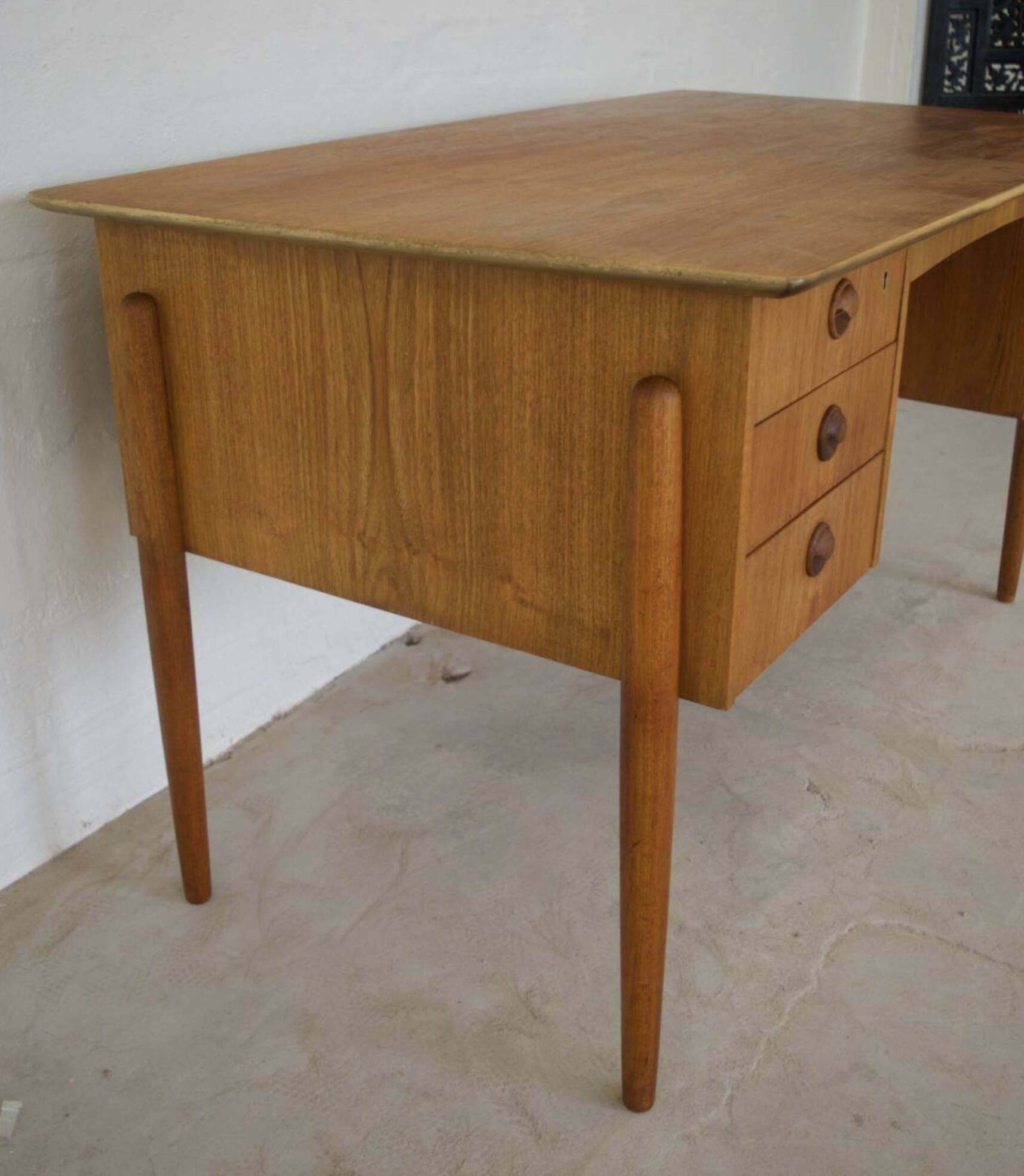 Vintage Danish Teak Executive Desk, 1964