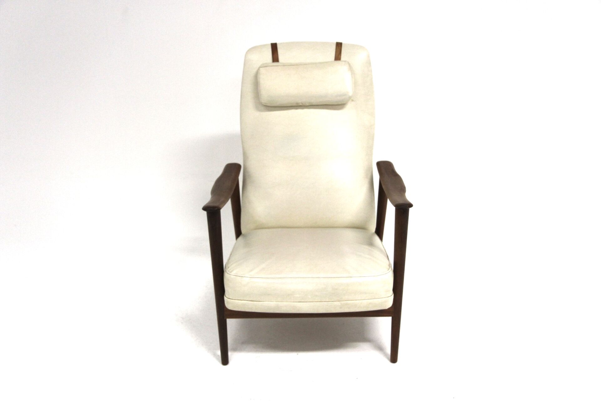 Scandinavian imitation leather armchair, Sweden, 1960