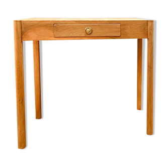 Table in beech wood slab Italy 50s