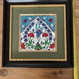 Hand painted Iznik ceramic frame from Türkiye