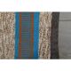 1970s Vintage Turkish Oushak Handmade Wool Cotton Blue Runner Rug  73x131