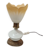 Yellow opaline handmade lamp