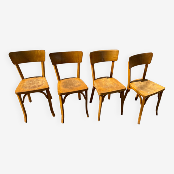 Set de 4 chaises bistrot Baumann