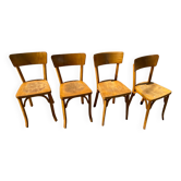 Set de 4 chaises bistrot Baumann