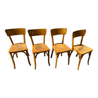 Set de 4 chaises bistrot Baumann