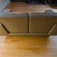 Grey leather sofa Rochebobois