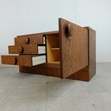 Set of brutalist cabinets, 1970s