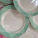 5 retro plates in Badonviller earthenware