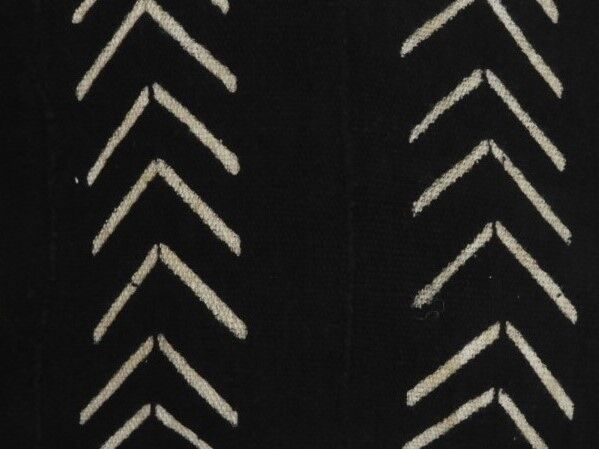 Black bogolan cushion cover