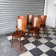 Set of 10 Baumann bistro chairs