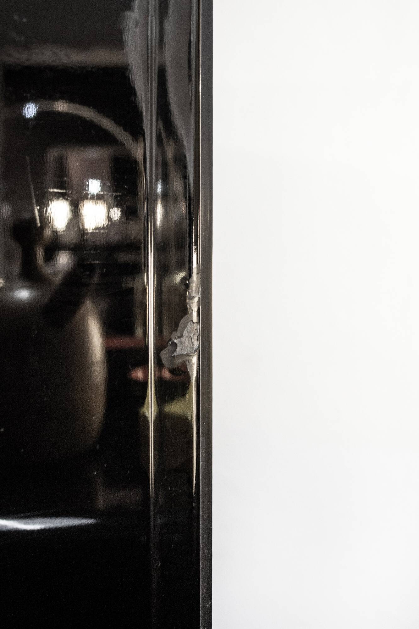 Vintage Italian Black wardrobe by Gianfranco Frattini for Molteni, 1970s