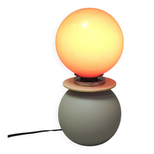Lampe boule orange années