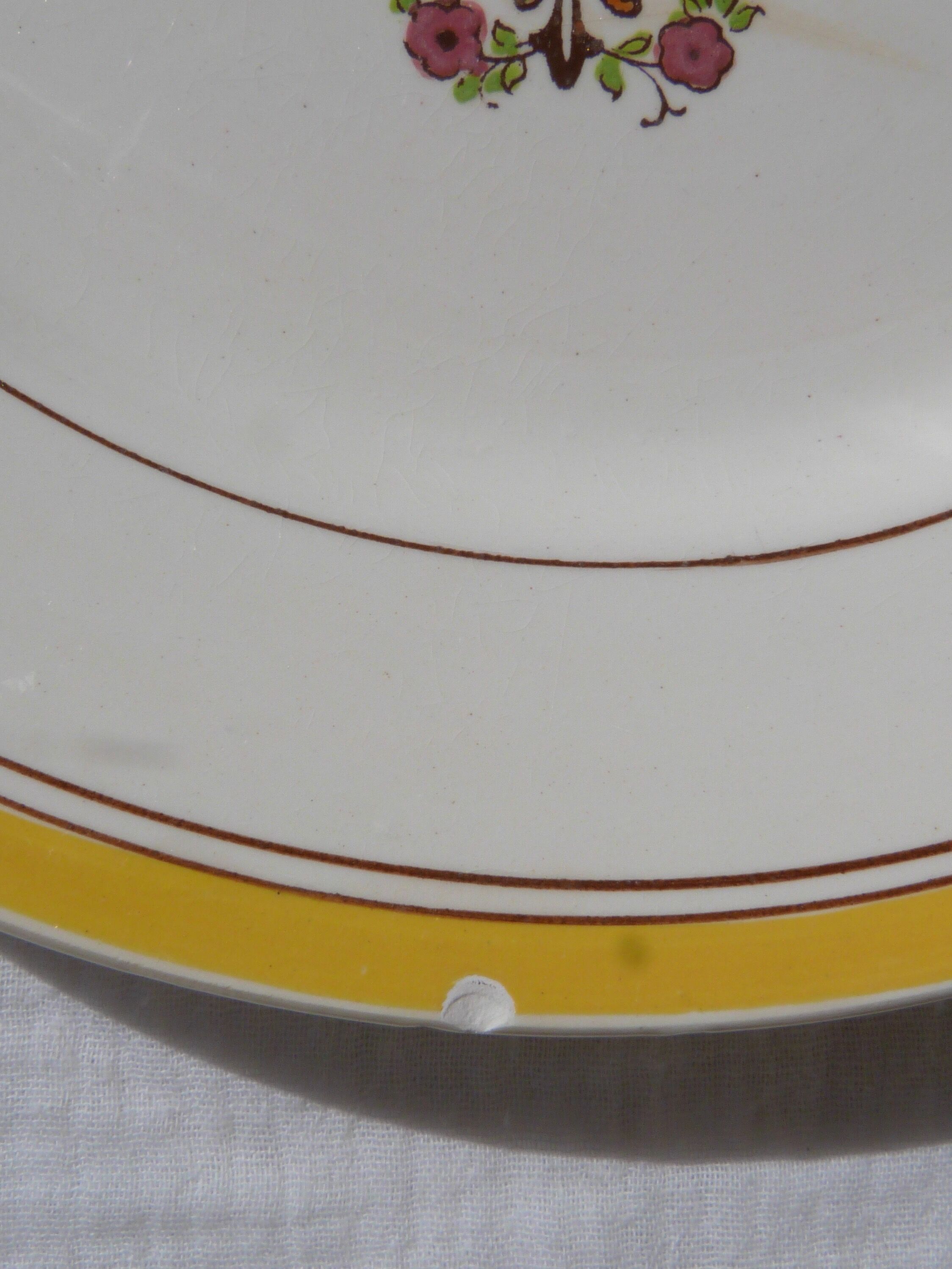 Set de 5 assiettes oiseau Boch la Louvière