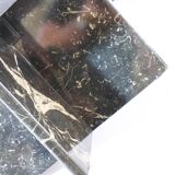 Postmodern marble nesting tables Italy, set of 3, 80s 90s