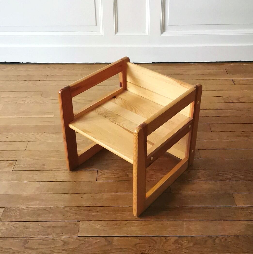 Children's armchair with 3 positions