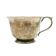 Art Deco bouillon cup, silver-plated brass, Norblin, Poland, 1930s