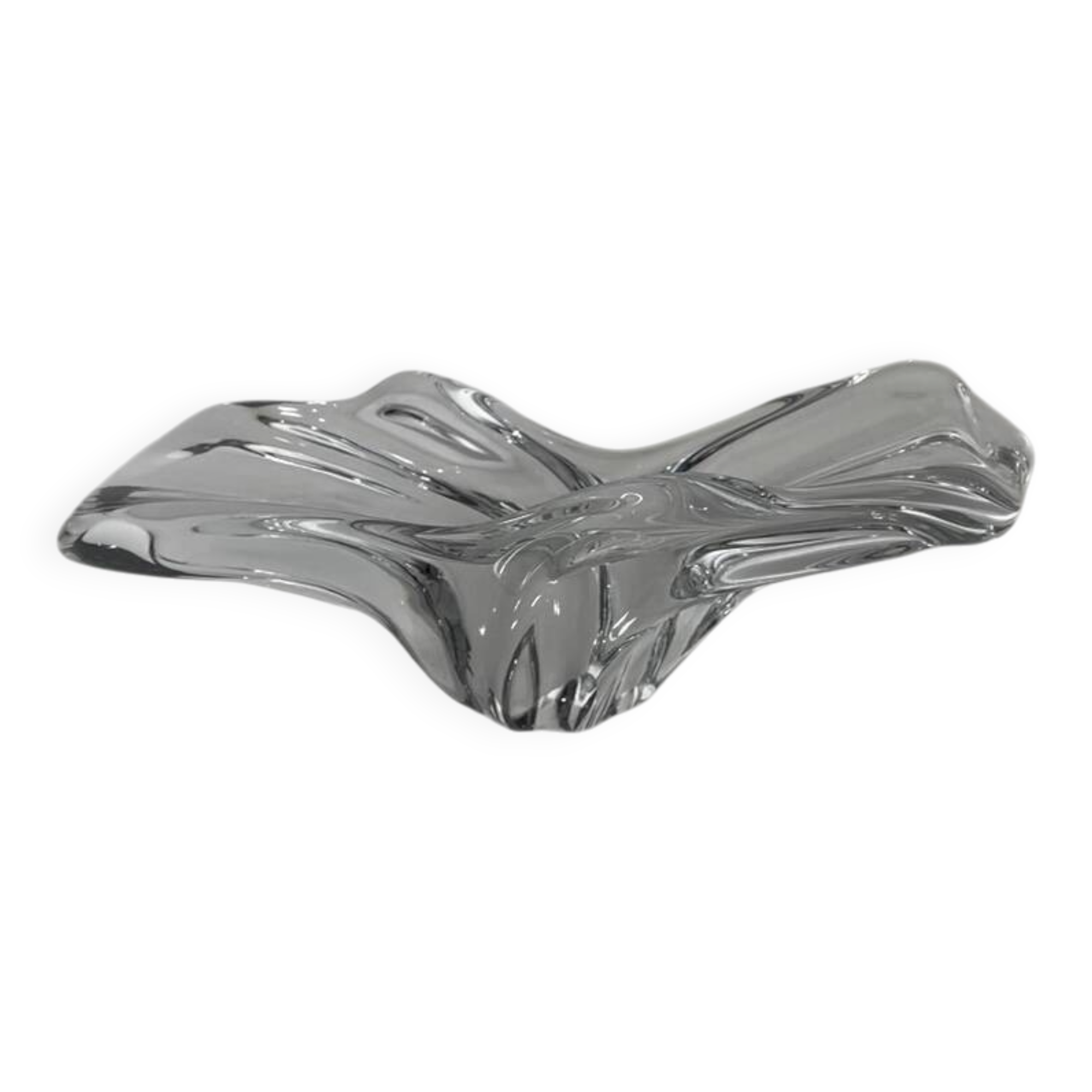 Vide poche cristal de Baccarat en parfait état / 22 cm