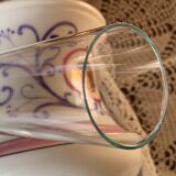 Antique porcelain kerosene lamp
