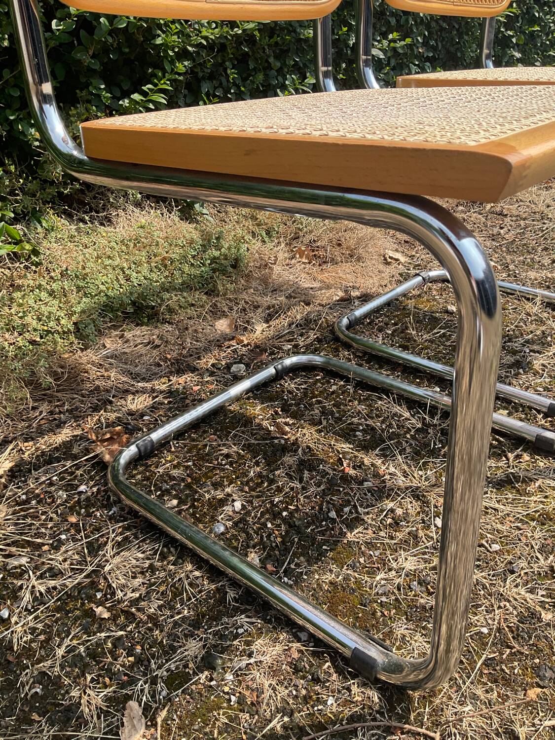 Pair of Marcel Breuer Cesca B32 chairs