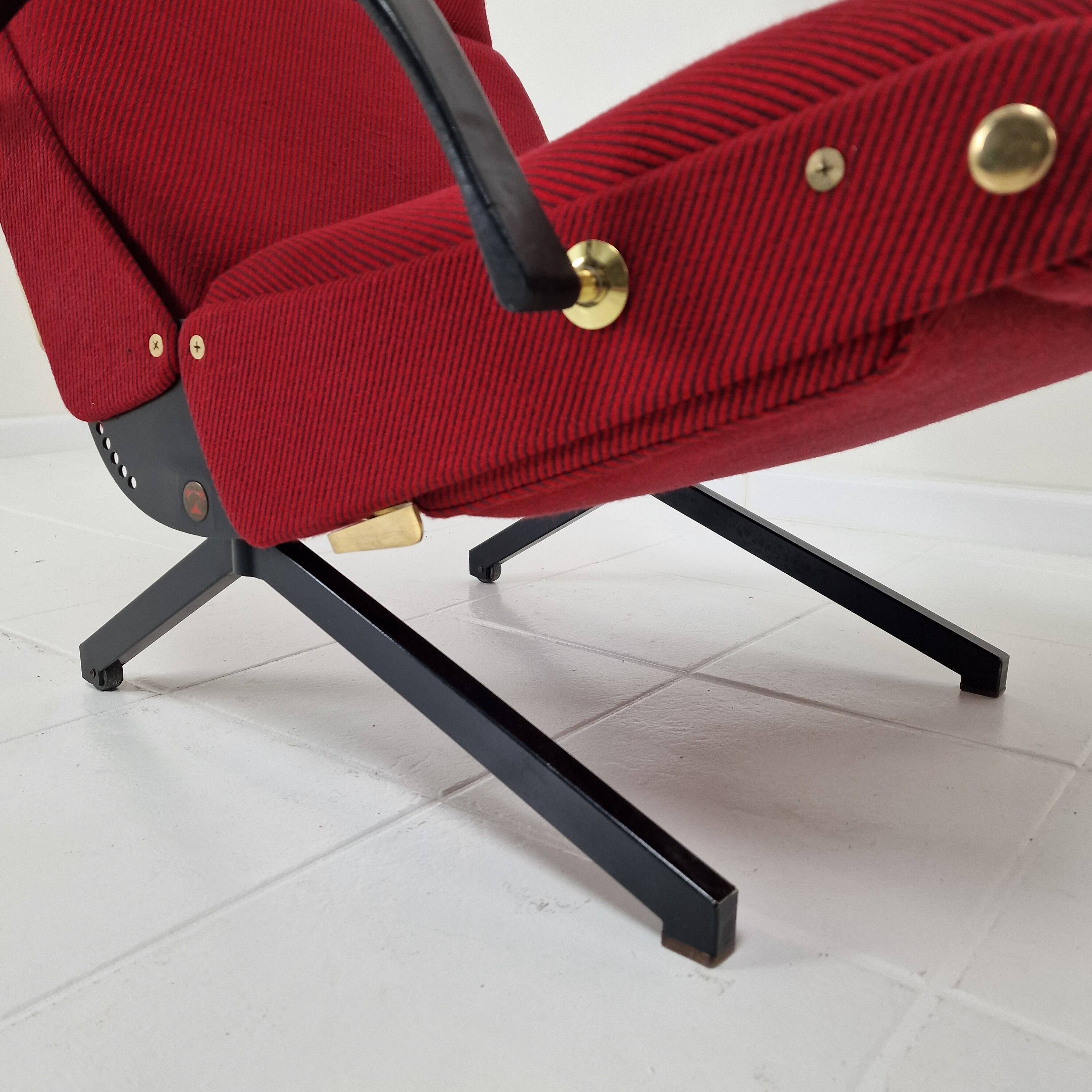 P40 Reclining Lounge Chair by Osvaldo Borsani for Tecno, 1950's