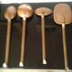Set of 4 vintage copper cookware