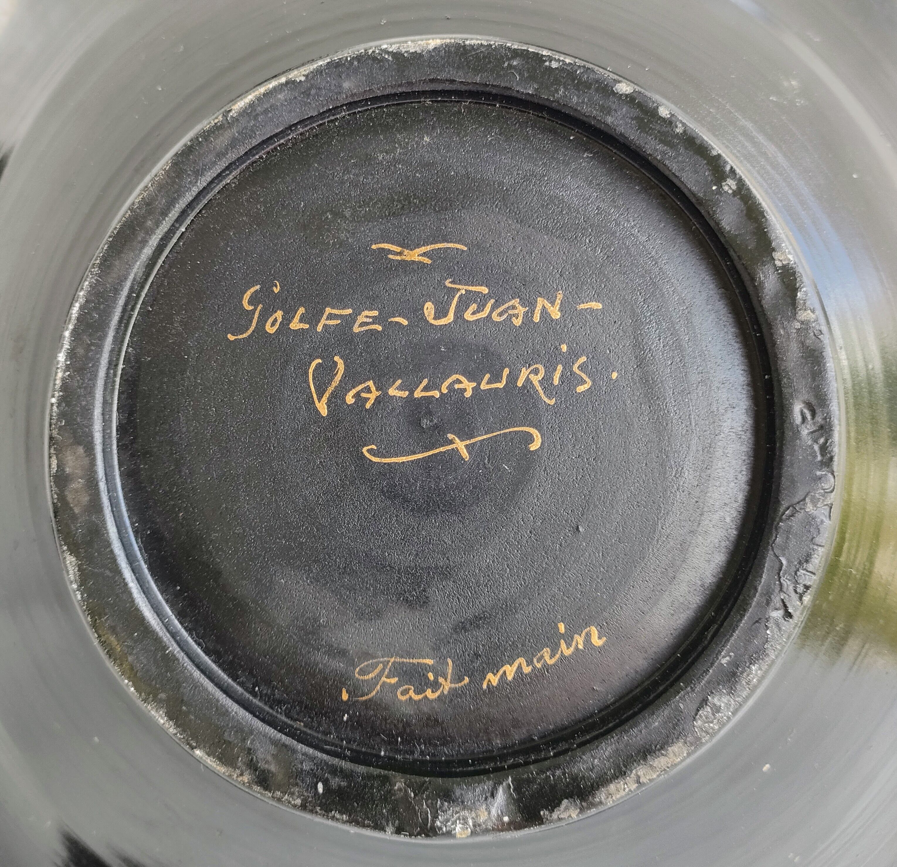 Ceramic fruit cup Vallauris Golfe Juan