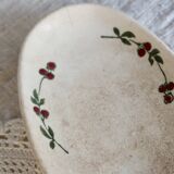 Antique oval ironstone dish – Somain – Sorbier model