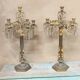 Pair of Important Large Candle Holders with Six Lights in Bronze h.73 cm