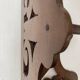 antique corner shelf in openwork wood with 3 shelves