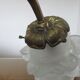"Water lily" Huguenin bronze art nouveau lamp