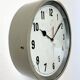 Grey Industrial Factory Wall Clock, 1950s