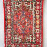 Vintage oriental velvet rug - 40cm x 62cm