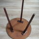 Jean Clemmer's old tripod bistro table in the 1950s/60s marine décor
