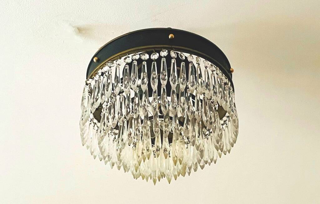 Vintage 50s Neoclassical Style Cascade Ceiling Light