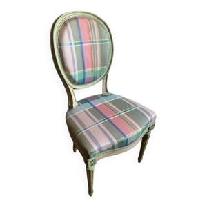 Chaise médaillon garni