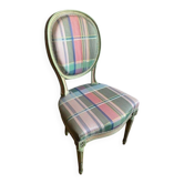 Louis XVI upholstered medallion chair