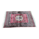 Hand-knotted Persian rug in burgundy grey 120x180.