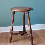 Carved tripod stool